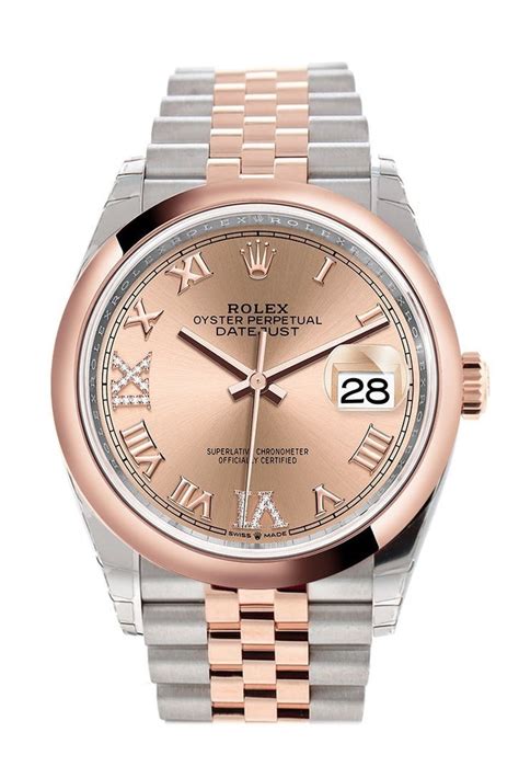 rolex two tone rose gold mens|36mm Rolex datejust rose gold.